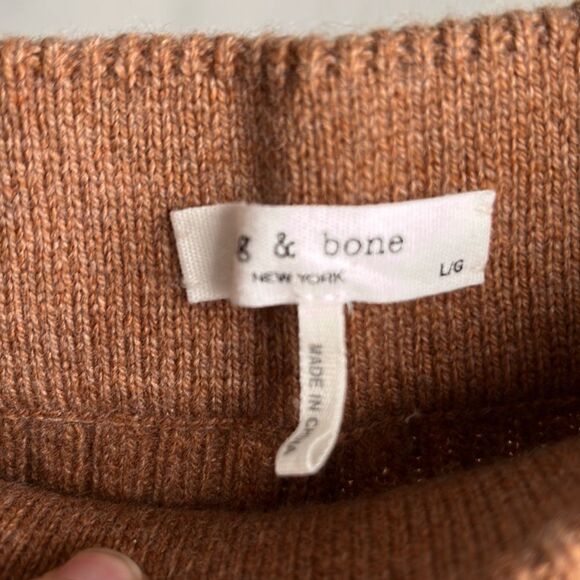 Rag & Bone Ribbed Maxine Merino Wool Shorts Size Large In Camel Tan - Picture 10 of 12